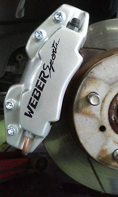 お手軽 ブレーキ（キャリパー）チューニング♪ WEBER sports - カー